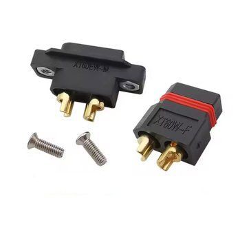 Xt60ew-m + xt60w-f роз'єм конектор чорний amass XT60EW-M +F amass фото