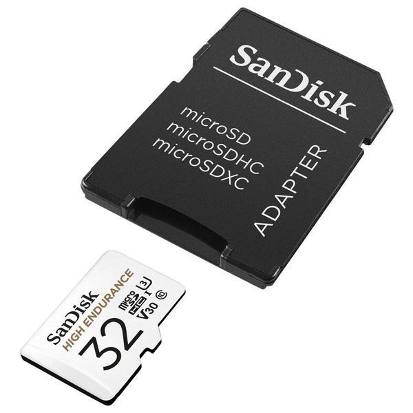 Карта пам'яті SanDisk High Endurance microSDHC 32GB Class 10 UHS-I U3 V30 + SD-адаптер microSDHC 32GB фото