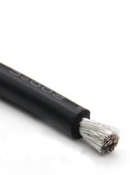 Кабель дріт силікон 6 awg чорний 1 метр 6 AWG silicon фото