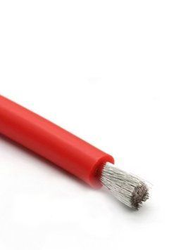 Кабель дріт силікон 2 awg червоний 1 метр 2awg red фото