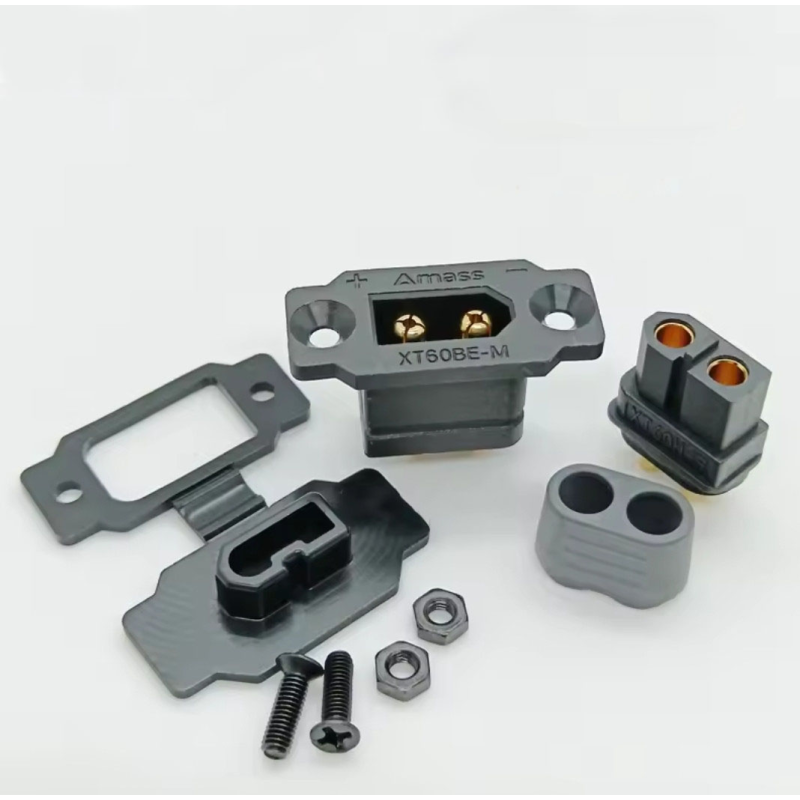 Xt60be-m +xt60h -f роз“єм конектор чорний amass+cover