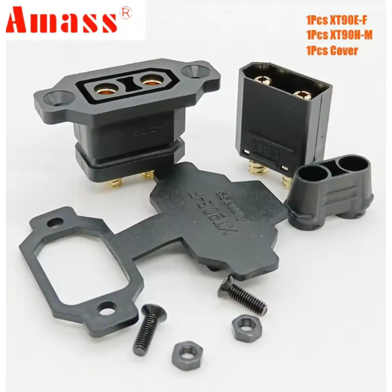 XT90E-F роз“єм живлення конектор чорний Amass + Xt90 black