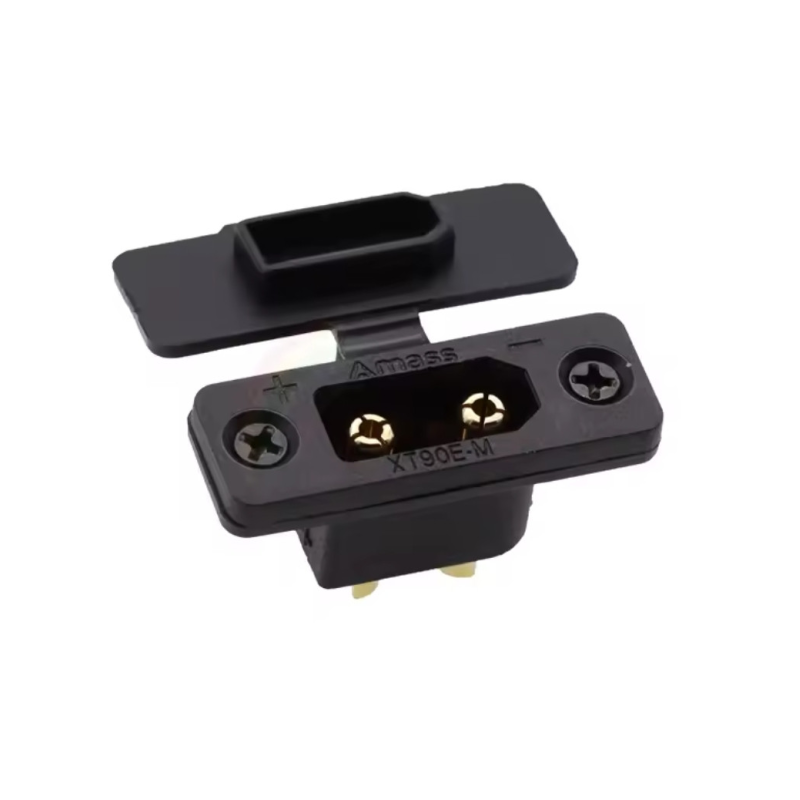 XT90E-M роз“єм живлення конектор чорний Amass + cover