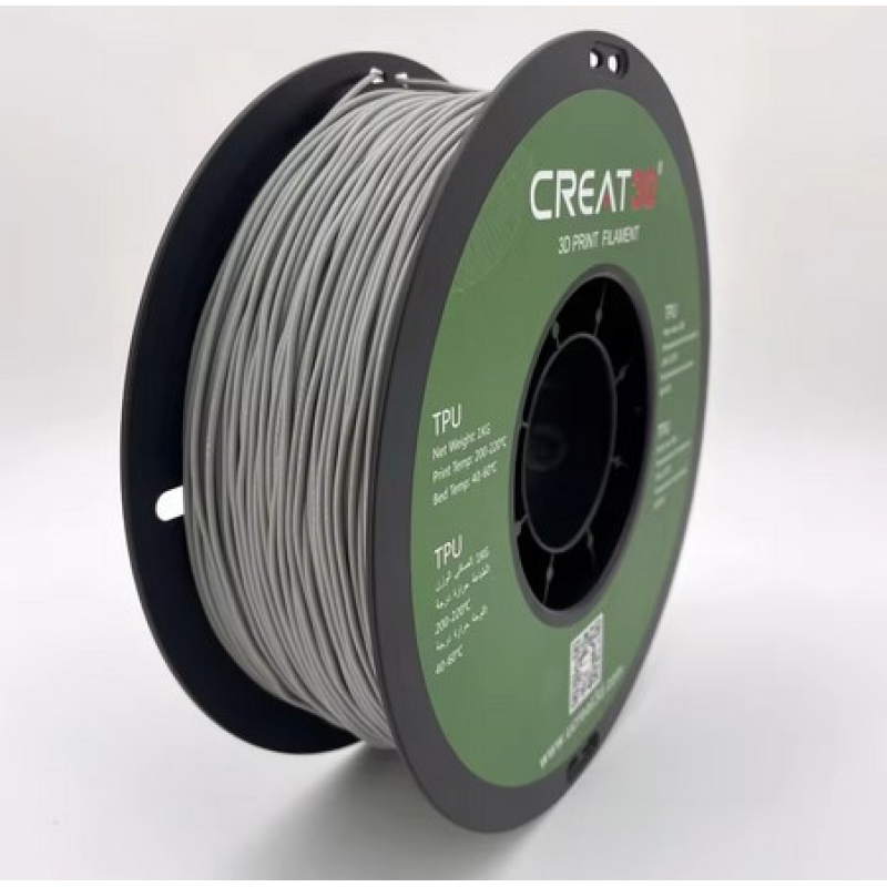 CREAT3D ТПУ 95A 3D нить 1,75 мм 1 кг Сірий CREAT3D ТПУ 95A 3D нить 1,75 мм 1 кг Сірий