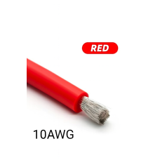 Кабель дріт 10 AWG червоний 1 метр