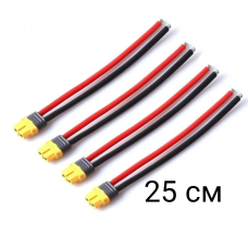 XT60 H-F із силіконовими дротами AWG12  25см кінці залужені фабричні female