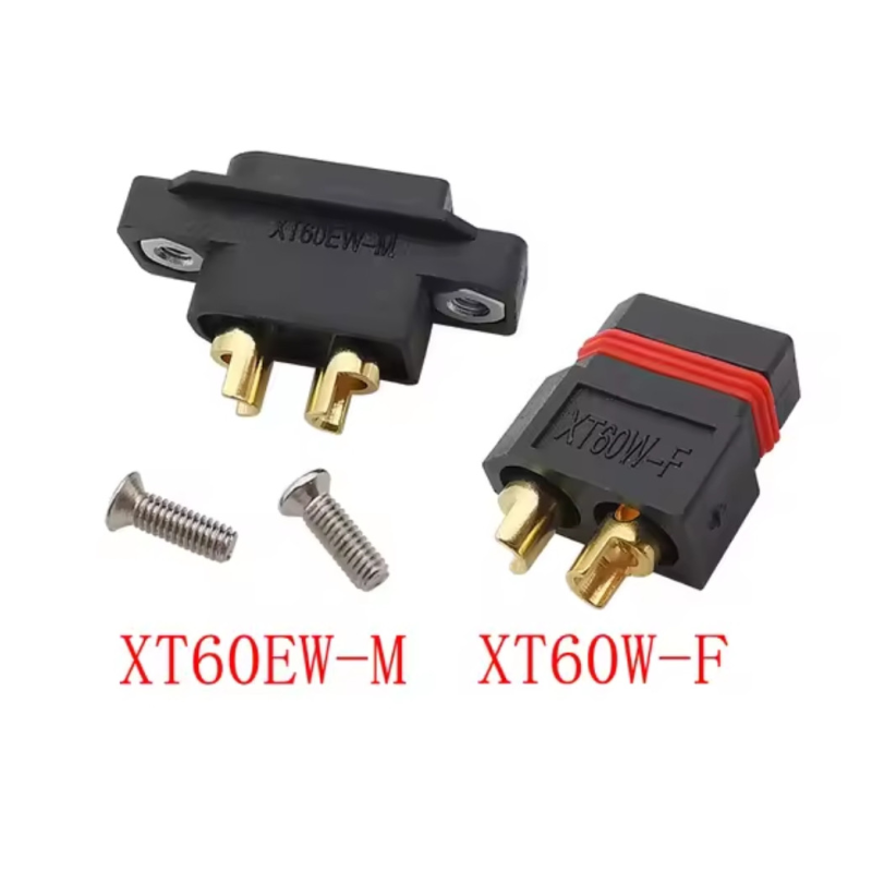 XT60EW-M + XT60W-F роз“єм конектор чорний Amass XT60EW-M + XT60W-F роз“єм конектор чорний Amass